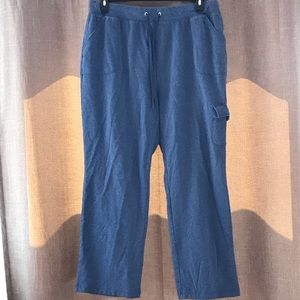 Blue jogging pants